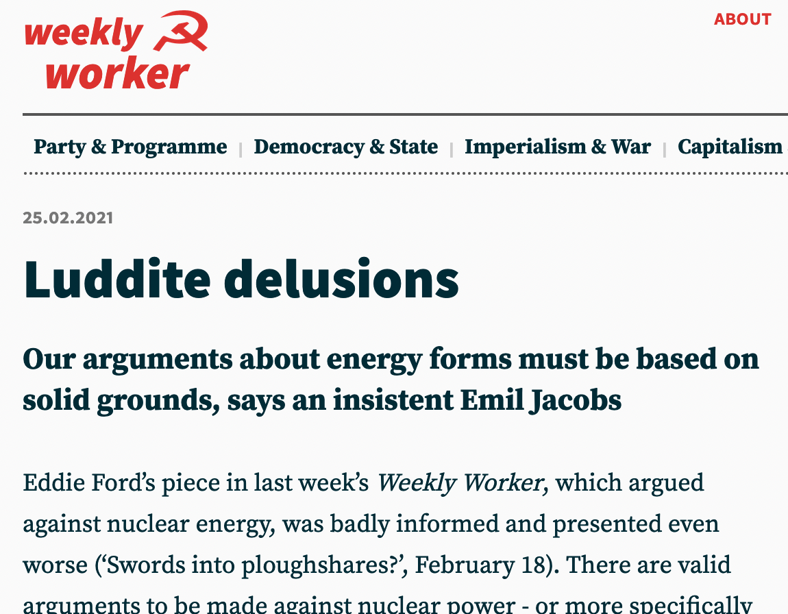 Luddite delusions